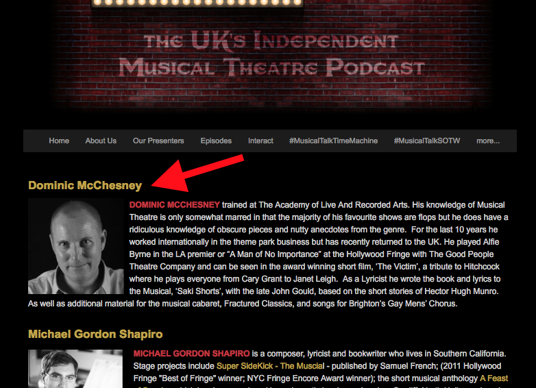 MusicalTalk Podcast with Dominic McChesney